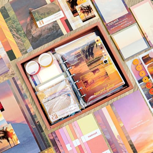 Scrapbooking Supplies Kit, A6 Grid Notebook, Vintage Junk Journaling Kit - Image 6