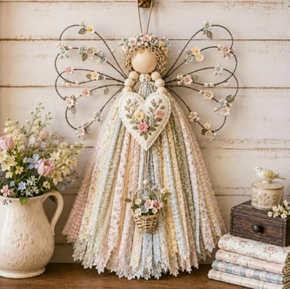 Macrame Wall Weaving Craft,Angel Fabric Hanging DIY Kit - Image 5