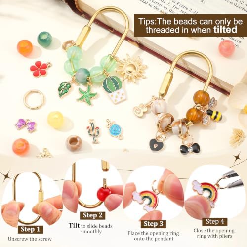 Sureio 235 Pcs Gold Brass Carabiner DIY Kit 12 Set Carabiner Bag Making - Image 5