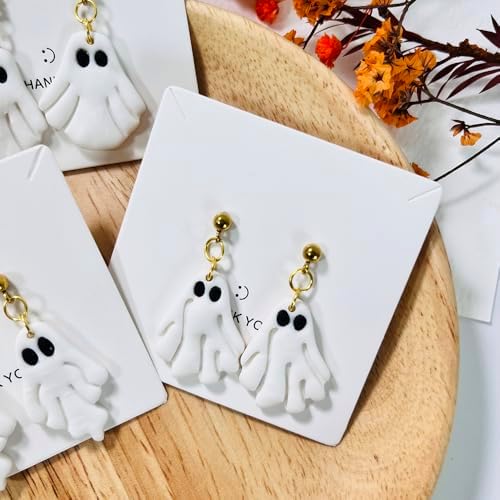 Xaekicr Halloween Ghost Polymer Clay Cutters – 3 Pcs Spooky Clay Cutters for Earrings and DIY Crafts, Polymer Clay Tools for Jewelry Making - Image 3