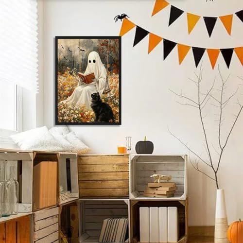 Aestalrcus Halloween Paint by Numbers Kit for Adults, Ghost, 16x20inch - Image 2
