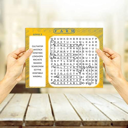 Keeping Busy Word Search 3 Dementia Activities for Seniors | Alzheimer Products for Elderly Patients | Fun Memory Game Toy & Cognitive Brain Puzzle for Senior Citizens w/Memory Loss or Alzheimers - Image 3