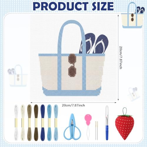 XunYee Needlepoint Canvas Kit, Tote - Image 2