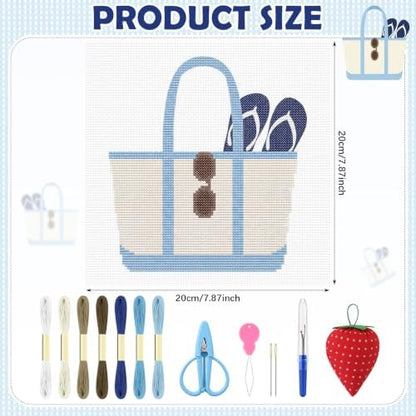 XunYee Needlepoint Canvas Kit, Tote - Image 2