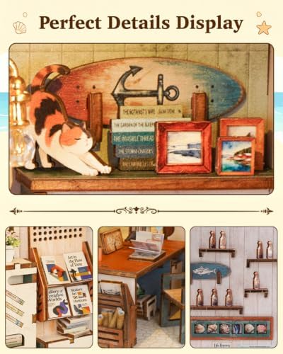 3D Puzzles for Adults - DIY Book Nook Kit Model Building Model Kit - Image 6