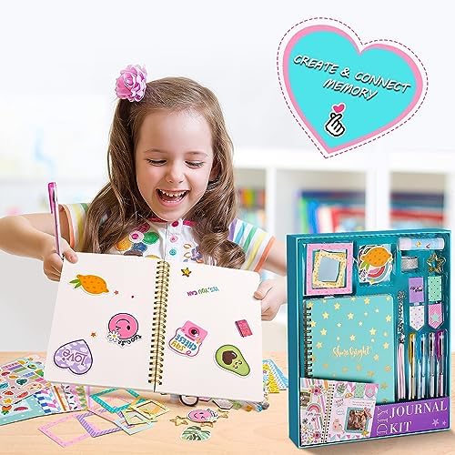 DIY Journal Kit for Girls, Scrapbook & Diary Supplies Set, Birthday Gifts for Teen Girls Craft Sets - Unleash Creativity Journaling Art Crafts Kit - Ideal Gifts for 8 9 10 11 12 13 14 Year Old Girl - Image 6