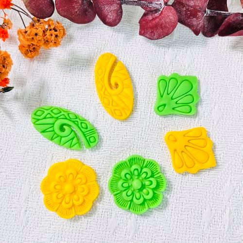 Xaekicr Polymer Clay Cutters Set – 3PCS Decorative Clay Cutters for Polymer Clay Jewelry, Carved Pattern Clay Earring Cutters Shapes, DIY Clay Tools for Earrings and Crafts - Image 6