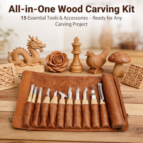 Wood Carving Kit Deluxe-Whittling Knife, Wood Carving Knife Set - Image 6