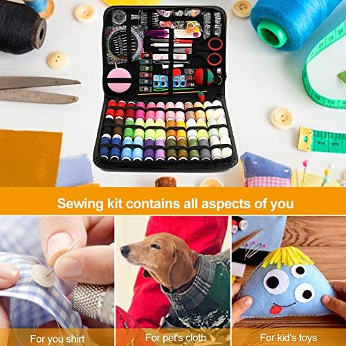 BiaoGan Extra Large Sewing Kits, 229 PCS Premium Sewing Supplies with 41 XL Thread Spools for DIY, Travelers, Adults, Beginners, Campers and Home, Sewing Machine Kits, Professional Sewing Accessories - Image 6