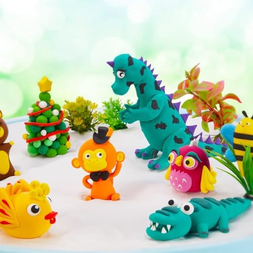 Air Dry Clay Kit for Kids – 50 Colors 15g Each, Non-Toxic Modeling Clay Set - Image 6