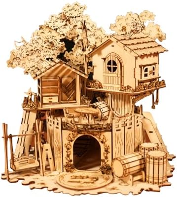 Music Park 3D Wooden Puzzles for Adults, Treehouse by MusicPark