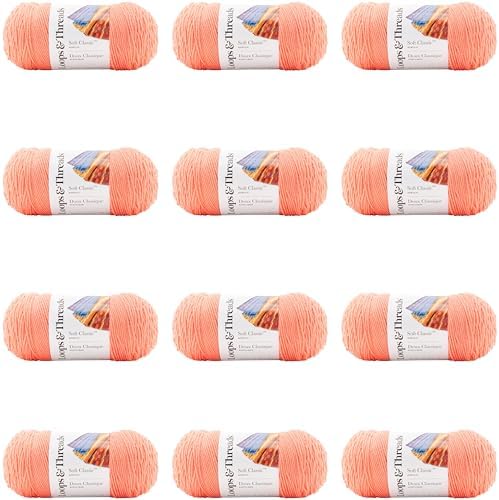 MICHAELS Bulk 12 Pack: Soft Classic™ Solid Yarn by Loops & Threads® by CraftSmart