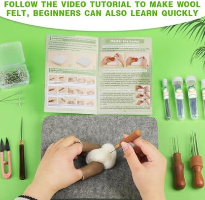 IMZAY Needles Felting Tools, Needle Felting Supplies 8"x10" Felting Pad - Image 5