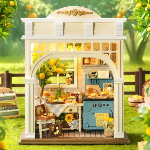 DIY Miniature Dollhouse Kit, 1:24 Scale Handmade Craft Model Sunshine Season, Creative 3D Wooden Puzzle Building Set for Adults, Compact Home Decor Gift - Image 4