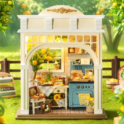 DIY Miniature Dollhouse Kit, 1:24 Scale Handmade Craft Model Sunshine Season, Creative 3D Wooden Puzzle Building Set for Adults, Compact Home Decor Gift - Image 4