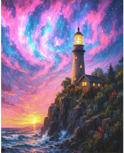 Dawnsphere Aurora Paint by Numbers Kit for Adults Without Frame 16x20 in by Dawnsphere