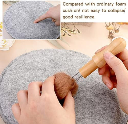 WONVOC Needle Felting Pad, 9.44 x 9.44 x 1.38 Inch Needle Felting Mat - Image 6