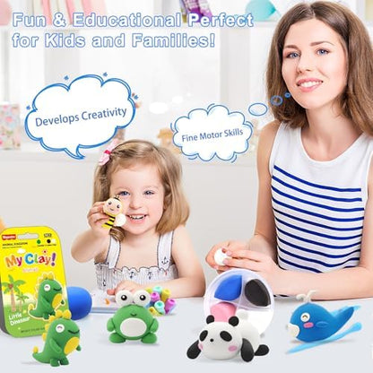 Air Dry Clay Kit for Kids: 12 Animals Clay with Sculpting Tools & Tutorials - Image 5