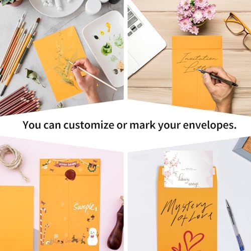 Joyberg 6x9 Envelopes Self Seal, Yellow Envelopes 6x9 Printable, Catalog Mailing Envelopes 6 x 9 Tear Resistant, Kraft Envelope for Mailing Letters, Documents, Photos, Invitation Cards - Image 5