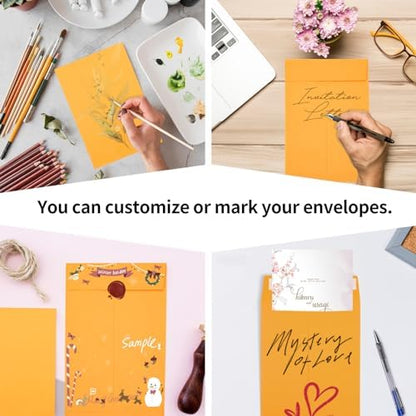 Joyberg 6x9 Envelopes Self Seal, Yellow Envelopes 6x9 Printable, Catalog Mailing Envelopes 6 x 9 Tear Resistant, Kraft Envelope for Mailing Letters, Documents, Photos, Invitation Cards - Image 5