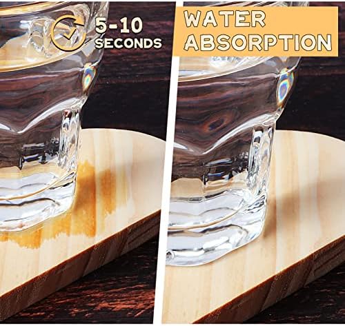 12 PCS Unfinished Wood Coasters, Solid Wooden Blanks for Laser Engraving - Image 5