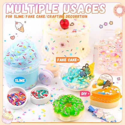 110g Non-edible Slime Mix Ins Slime Add Ins, Fake Sprinkles Slime Charms B - Image 5