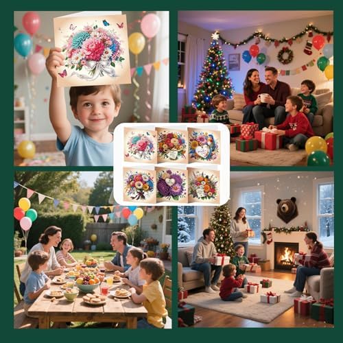 5D Diamond Art Card Kit for Mom, Perfect for Thanksgiving,DIY Birthday Gift - Image 6