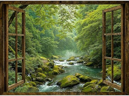 WUDWL Scenery Paint by Numbers Kit for Adults,Color By Numbers for Adults by WUDWL