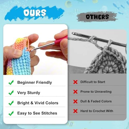 Totiro Crochet Kit for Beginners, Ducks Amigurumi Starter Kit, Easy DIY Craft Set with Step-by-Step Video Tutorials, 2 Pack Animal Crochet Pattern Learning Kit for Teens Adults Birthday Gift - Image 3