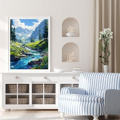 Mountain Paint by Number for Adults, Landscape Paint by Numbers for Adults - Image 5