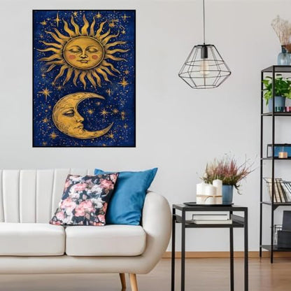 Lophomie Diamond Art Kits for Adults, 5D Sun and Moon Diamond Painting Kits - Image 2