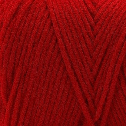 Soft Classic Solid Yarn by Loops & Threads - Solid Color Yarn for Knitting, Crochet, Weaving, Arts & Crafts - Bright Red, Bulk 12 Pack - Image 4