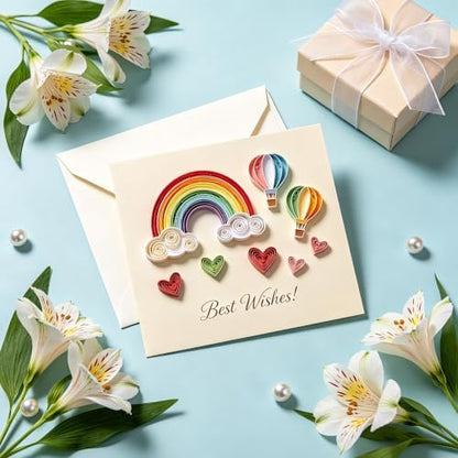 TXIN 1300 Strips 26 Colors Paper Quilling Strips, Width 3mm Length 39 cm - Image 6
