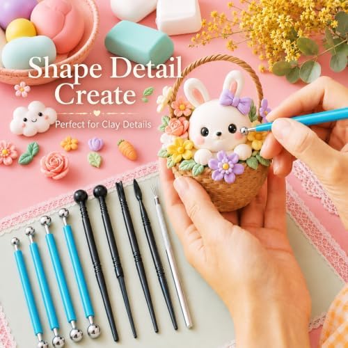 CLAYPRO 42Pcs Clay Tools Kit, Ceramic & Pottery Tools for Adults - Image 6