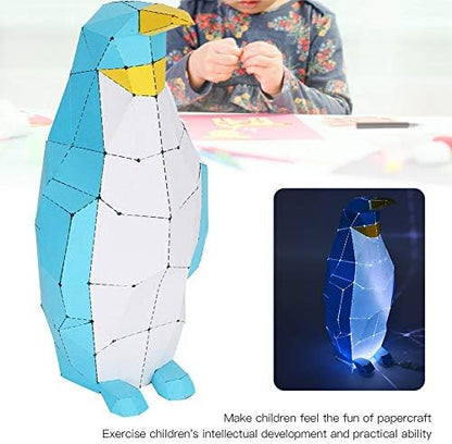 Adfaga Boardattack Papercraft Kit DIY Handmade Creative Craft Set with LED Lights USB Powered Educational for Teens Adults Home Decoration Art Project Complete Starter Package - Image 7