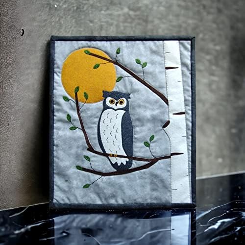 Rachel's Of Greenfield Night Owl Felt Kit, Wall Quilt Hanging, Quilting Kits with Fabric, 13" x 15", Materials and Instructions Included - Image 2