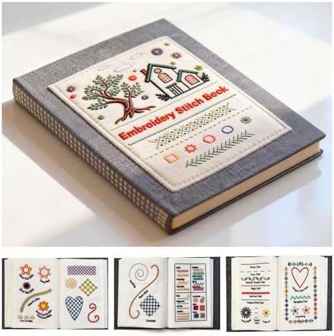 AILE 2026 New Embroidery Stitch Book Kit for Adult Beginners, Embroidery Sampler Practice Book with Complete Toolkit & Instructional Tutorial, DIY Embroidery for Adults and Craft Enthusiasts - Image 3