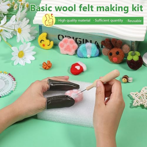 IMZAY Needle Felting Tools, 60 Pcs 3 Sizes Needle Felting Supplies - Image 6