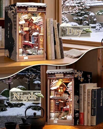 CUTEBEE Book Nook Kit, Japanese DIY Miniature Dollhouse for Adults - Image 6