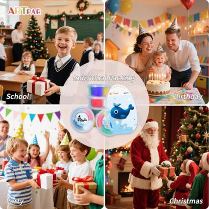 ARTPAR Air Dry Clay Kit for Kids,12 Marine Animals‌ Modeling Magic Clay Set - Image 6