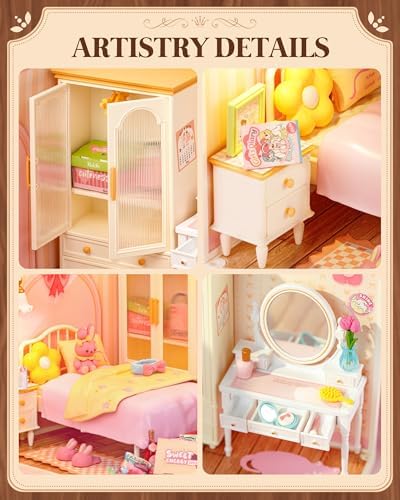 Rolife Super Creator Kits Tasty Cake Shop, Tiny House Building Blocks for Little Dolls, DIY Plastic Mini House Model Building Kits for Teens Aged 14+, DIY Crafts/Hobbies for Adults (Tasty Cake Shop) - Image 6