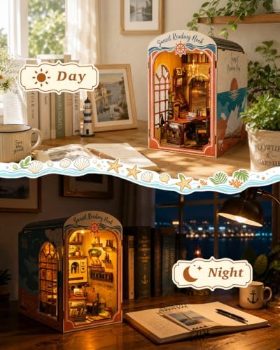 3D Puzzles for Adults - DIY Book Nook Kit Model Building Model Kit - Image 4