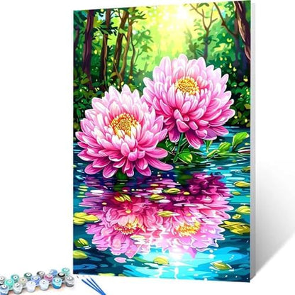 Paint by Numbers Kit for Adults Beginner, Plant Paint by Numbers Flower, DIY Easy Acrylic Watercolor Oil Painting Kit with Brushes, Arts and Crafts for Adult for Home Wall Decor, Gifts 40x54 in 0-29 - Image 4