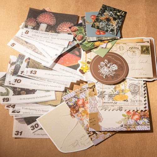 YagCu Scrapbook Kit for Beginners, Aesthetic Junk Journal Supplies, Scrapbooking and Journaling Materials, Bullet Journals Stationery, Planner DIY Arts Craft Paper, Women Adults - Image 7