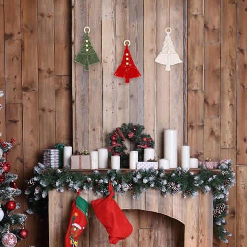 FLORAVITA Macrame Kit for Beginners with Step-by-Step Video Tutorials Christmas Tree Craft Starter Kit for Adults Kids DIY Wall Hanging Art Decor Festive Activity Unique Gift Xmas Gift - Image 7