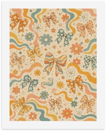 Bozfoxa Paint by Numbers Kit for Adults Beginner Retro Floral Bows by Unknown