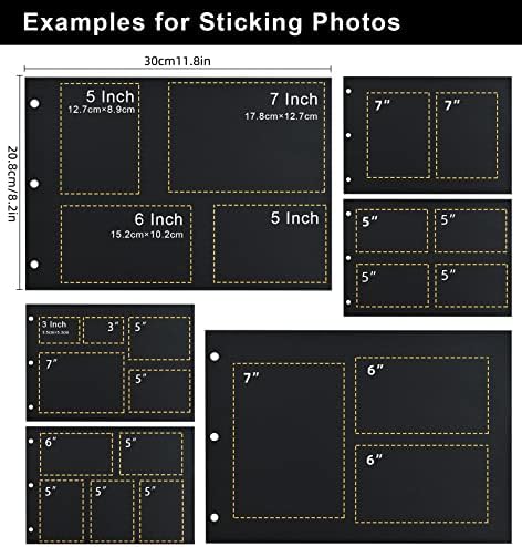 Giiffu Scrapbook Refill Pages Photo Album Refill Paper - Image 5