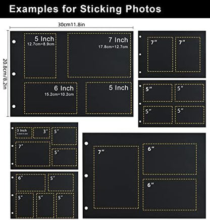 Giiffu Scrapbook Refill Pages Photo Album Refill Paper - Image 5