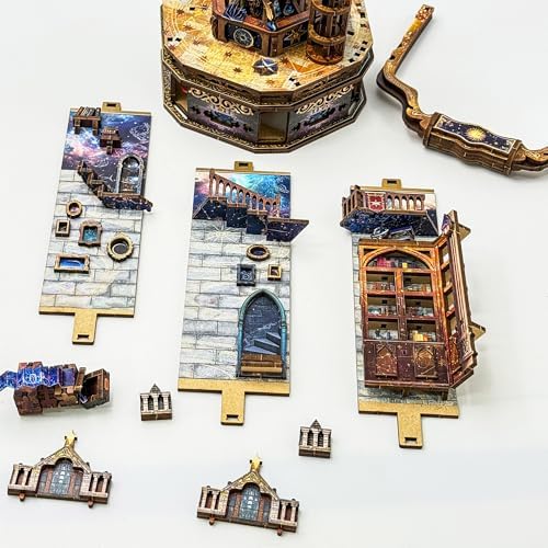 Book Nook Kit DIY 3D Wooden Puzzle - Starry Guide Camping Light - Image 6
