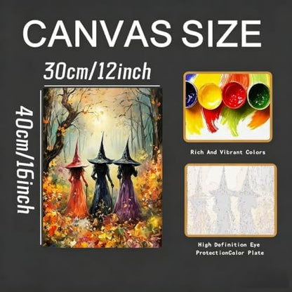 CSZPPQAF Halloween Witch Paint by Numbers Kits for Adults Beginners - Image 6